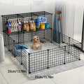 12PCS Square Pet Playpen Fence – Foldable Modular Gate for Rabbits, Hamsters, Birds & Small Pets