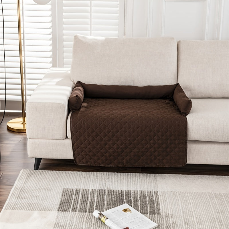 Premium Velvet Pet Sofa Bed – Waterproof, Non-Slip Couch Protector for Dogs & Cats