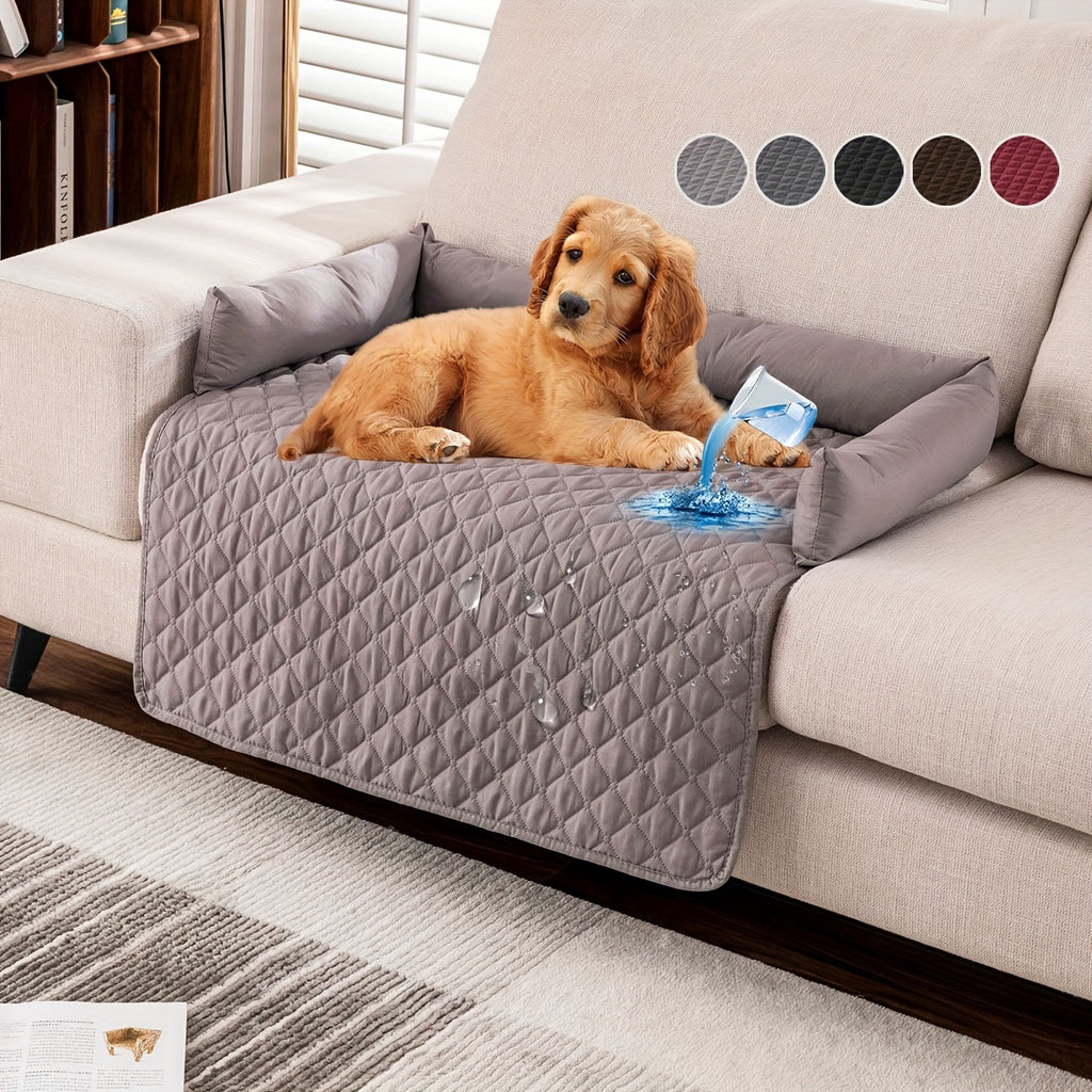 Premium Velvet Pet Sofa Bed – Waterproof, Non-Slip Couch Protector for Dogs & Cats