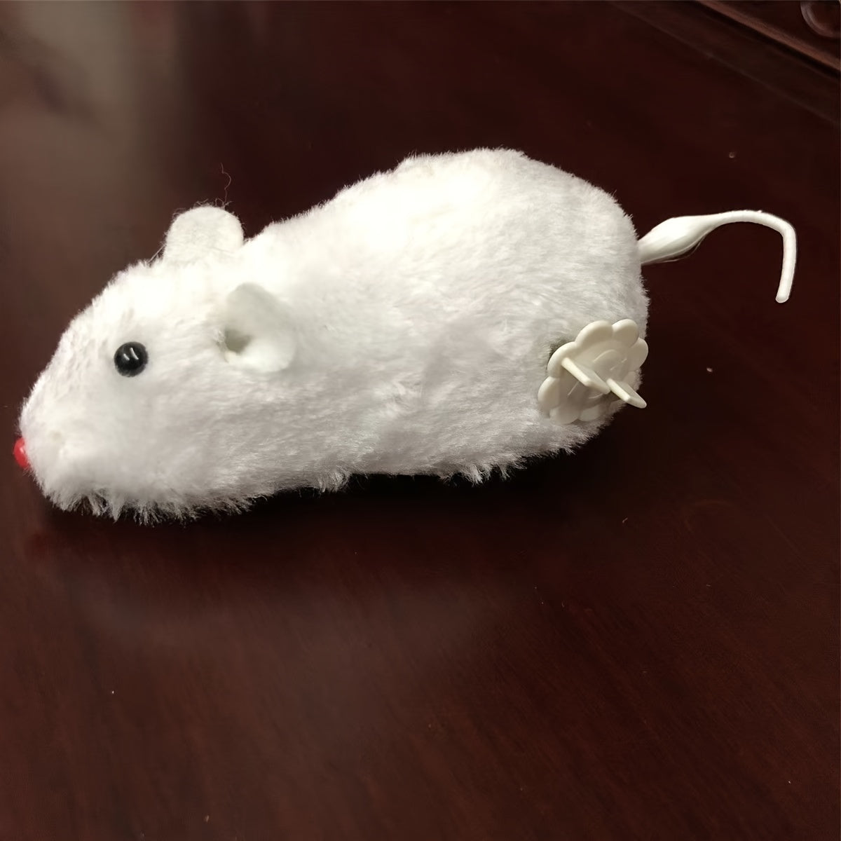 Interactive Plush Mouse Cat Toy with Wind-Up Mechanism – Indoor Exercise Toy for Cats
